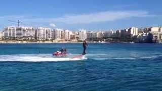 Adventurous Kate Goes Flyboarding in Malta