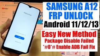 Samsung A12 FRP bypass Android 13 | New Method!!!