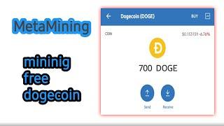 Metamining | Earn 700 Dogecoin From metaminig | meta mining bot telegram