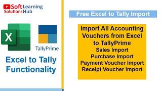 Excel to Tally | All Accounting Vouchers Import from Excel to Tally Prime