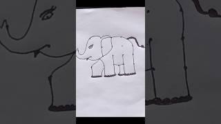 #draw a cute elephant with dots#easy drawing#elephant drawing#dotsdrawing. #viralvideo#youtubeshors