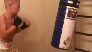 Work on a Boxing bag Wolverine 15 kg - Alexander Zaikin Jr. 6 years