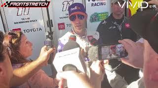 Denny Hamlin OK After Stuck Throttle in Practice: "The Throttle Had No Chance to Come Backwards"