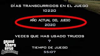 Esto Pasa Si Llegas al Año 2020 en Gta San Andreas !