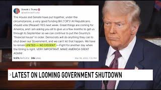 The latest news on the looming government shutdown