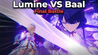 Raiden Shogun vs Lumine Boss Fight ( Ending ) ( Baal vs Lumine ) ( English )
