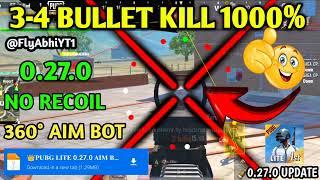 PUBG Mobile Lite New Update 0.27.0 No Recoil Config File //  360 aim bot config file 0.27.0 