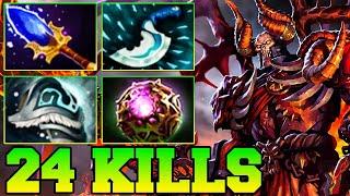 24 Kills Doom Doom Dota 2 !! Dota 2 Doom Guide Carry Mid Lane Pro Gameplay Guide Build 7.35