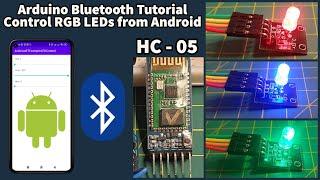 Arduino Bluetooth tutorial (HC-05): Control RGB LEDs from Android (KY-016)