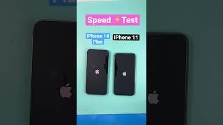 iPhone 14 Plus vs iPhone 11 Speed Test #iphone14plus #speed #test #iphone11 #shorts