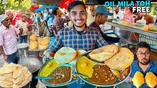 40 Rs Best Nashta | Tandoori Chole Bhature | Punjabi Street Food India