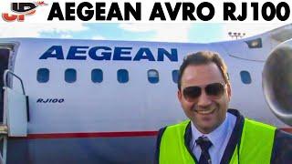 A day on AEGEAN Avro RJ100 flying around Greece | Cockpit Views