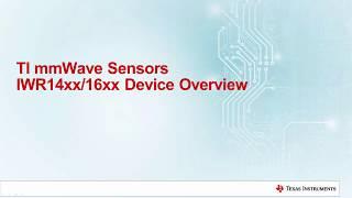 TI Industrial mmWave Sensors Device Overview - 2