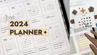 (sub) FREE SHARE  2024 Planner + GoodNotes Widget Stickers + Lots of Tips :)