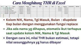 Cara Hitung THR | Cara Hitung THR di Excel