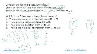 GATE 2021 SET-2 | EM | SET THEORY | GATE TEST SERIES | SOLUTIONS ADDA | EXPLAINED BY POOJA