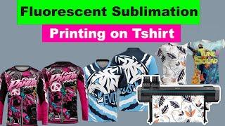 Fluorescent Sublimation Printing on Tshirt | Mutoh XpertJet 1682WR