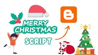 Merry Christmas Wishing Script 2020 Blogger Free Download | 25th December Whatsapp Wishing Script