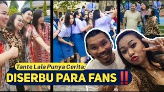 Tante Lala Bersama Mongol Stress, Diserbu Fans Dilokasi Syuting