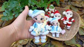 Снегурочка крючком|Мастер-класс мини куколка крючком#tutorial #мастеркласс #amigurumi #амигуруми