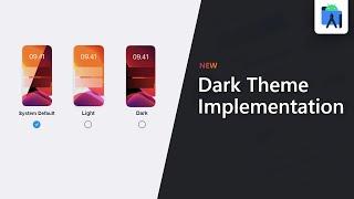How to use new Dark them implementation features with android 10 and later | Android studio tutorial