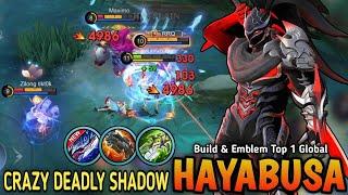 Hayabusa Best One Hit Build and New Emblem 100% Deadly Combo - Build Top 1 Global Hayabusa