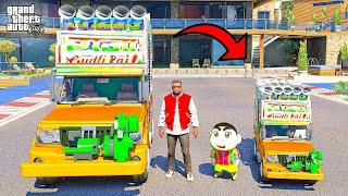 Franklin Mahindra Bolero DJ VS Shinchan Mini Mahindra Bolero DJ in GTA 5