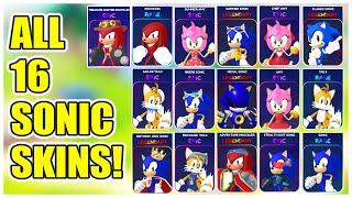 How to get ALL 16 CHARACTER SKINS FAST in SONIC SPEED SIMULATOR! [ROBLOX]