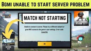 Bgmi Match not Starting | Bgmi today Server problem | Bgmi unable to connect to server problem fixed