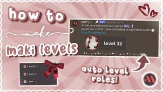 discord LEVELING SYSTEM with maki tutorial | 2023 UPDATED slash commands 、ely. °｡˚