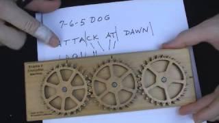 Enigma II Encryption Machine & Puzzle - encode & decode cipher