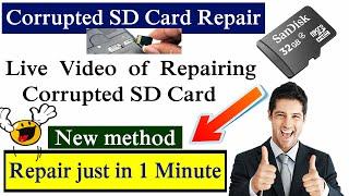 How to Repair Corrupted SD Card |Memory Card-How To FIX/Repair Corrupted USB Flash Drive or SD Card.