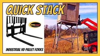 Quick Stack-Industrial HD Pallet Forks in action at work and play