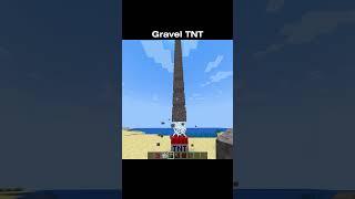 Minecraft Gravel TNT  #minecraft #shorts #memes