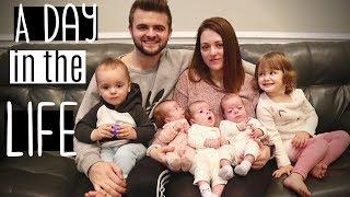 A Day in the Life with IDENTICAL TRIPLETS & 2 Toddlers!