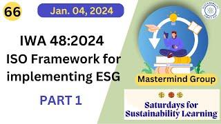 IWA 48:2024 ISO Framework for implementing ESG