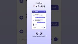 AI Chatbot in HTML CSS & JavaScript