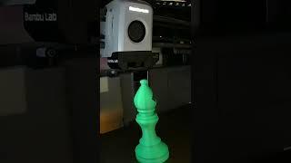 Glasses holder. Chess game. 3D printed x1c pla Green. Fast print bambulab pla