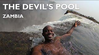 Swimming in the Most Dangerous Pool in the WORLD! (Devil's Pool Zambia)