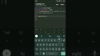 #sorts pure Coders || linearSearch in C++ || coding with Abhishek Chauhan