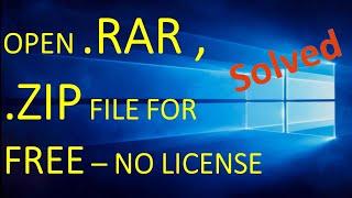 Open .rar Files | How to Open RAR files for Free in Windows 10?, Extract .rar and .zip files Windows