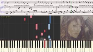 Снег - Ваенга Елена  (Ноты и Видеоурок для фортепиано) (piano cover)