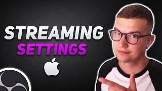 BEST OBS Streaming SETTINGS For Twitch on Mac 2024 (NO LAG)