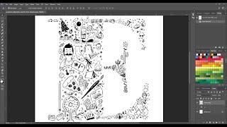 Illuminated Letter Doodles in Photoshop: Demo Lesson for art teachers & students - Jasey Crowl Draws