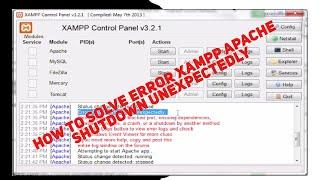 How to Solve Error XAMPP Apache Shutdown Unexpectedly