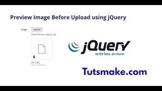 Preview an image before uploading using jQuery