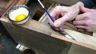 Restoring a grandfather clock plinth