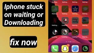 how to fix iphone apps download stuck in waiting on home screen