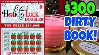 HOLIDAY LUCK DOUBLER MD LOTTERY CHRISTMAS SCRATCH OFF TICKETS | $300 MANUAL BOOK #scratchers