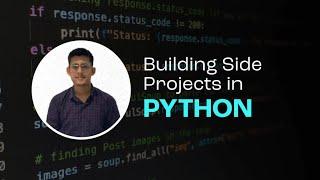 Building Side Project in Python | Live by ADITYA JAIN   @craterclub8206   | aducators.in